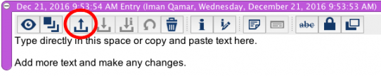 Check out text entry