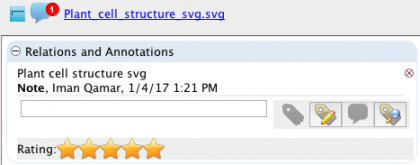 Note in metadata