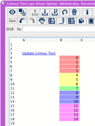update litmus test