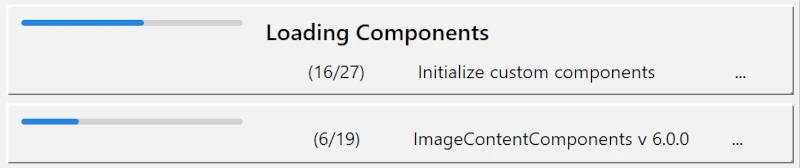 Processing Components at startup