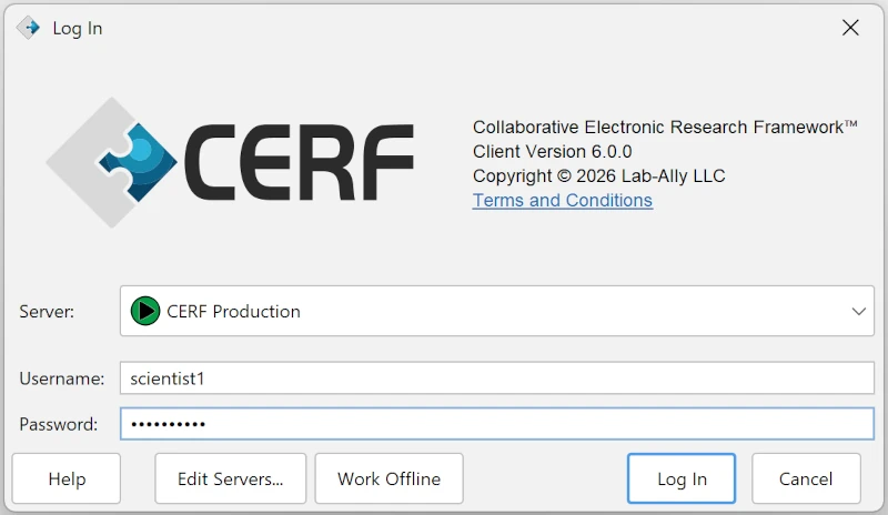 Login Dialog